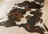 Exotic Tricolor Cowhide Rug (Size: 250 X 210 CM) CHR1941